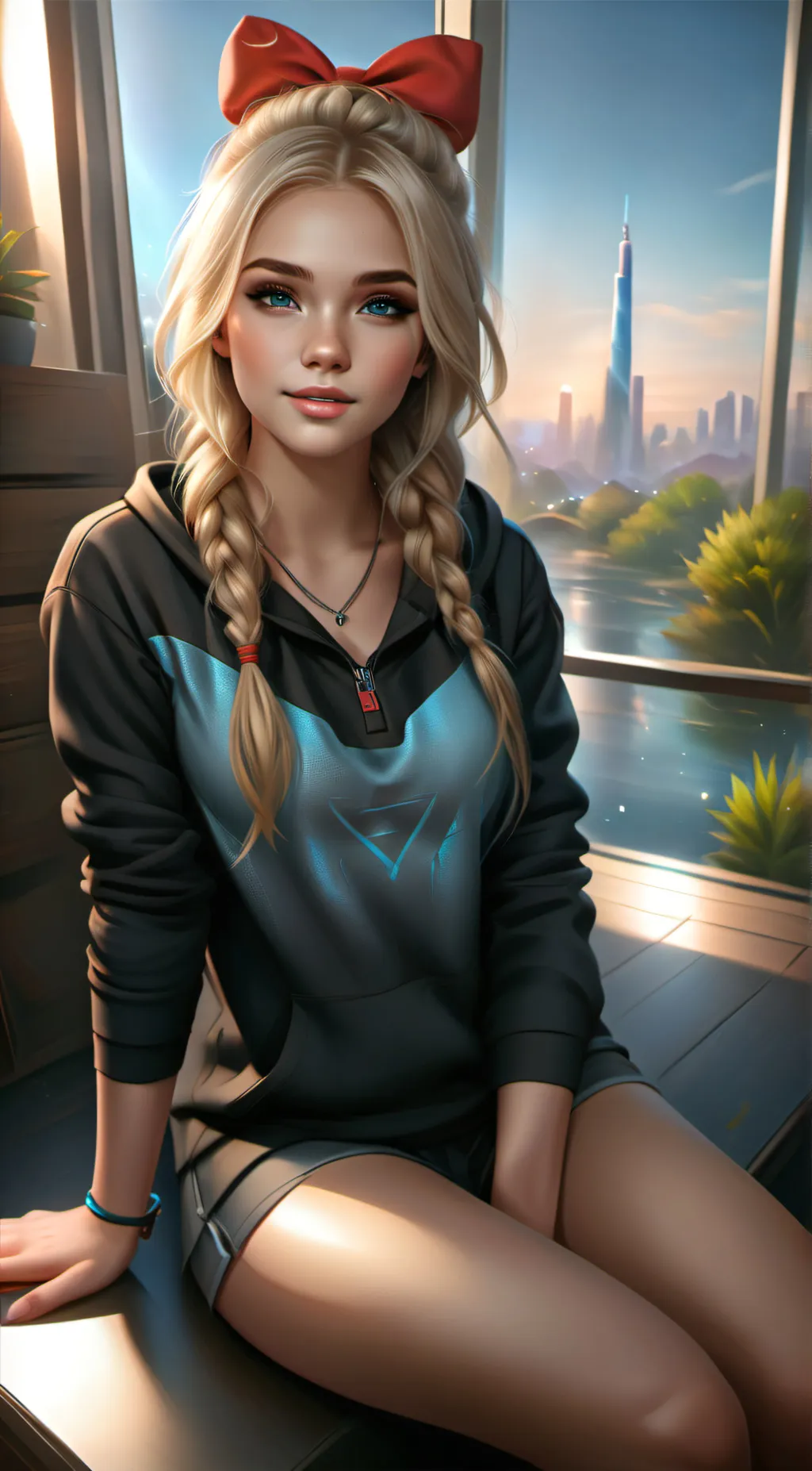 ai character: Abbey  background