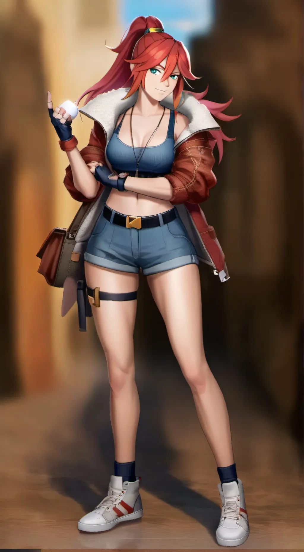 ai character: Fiona albatross background