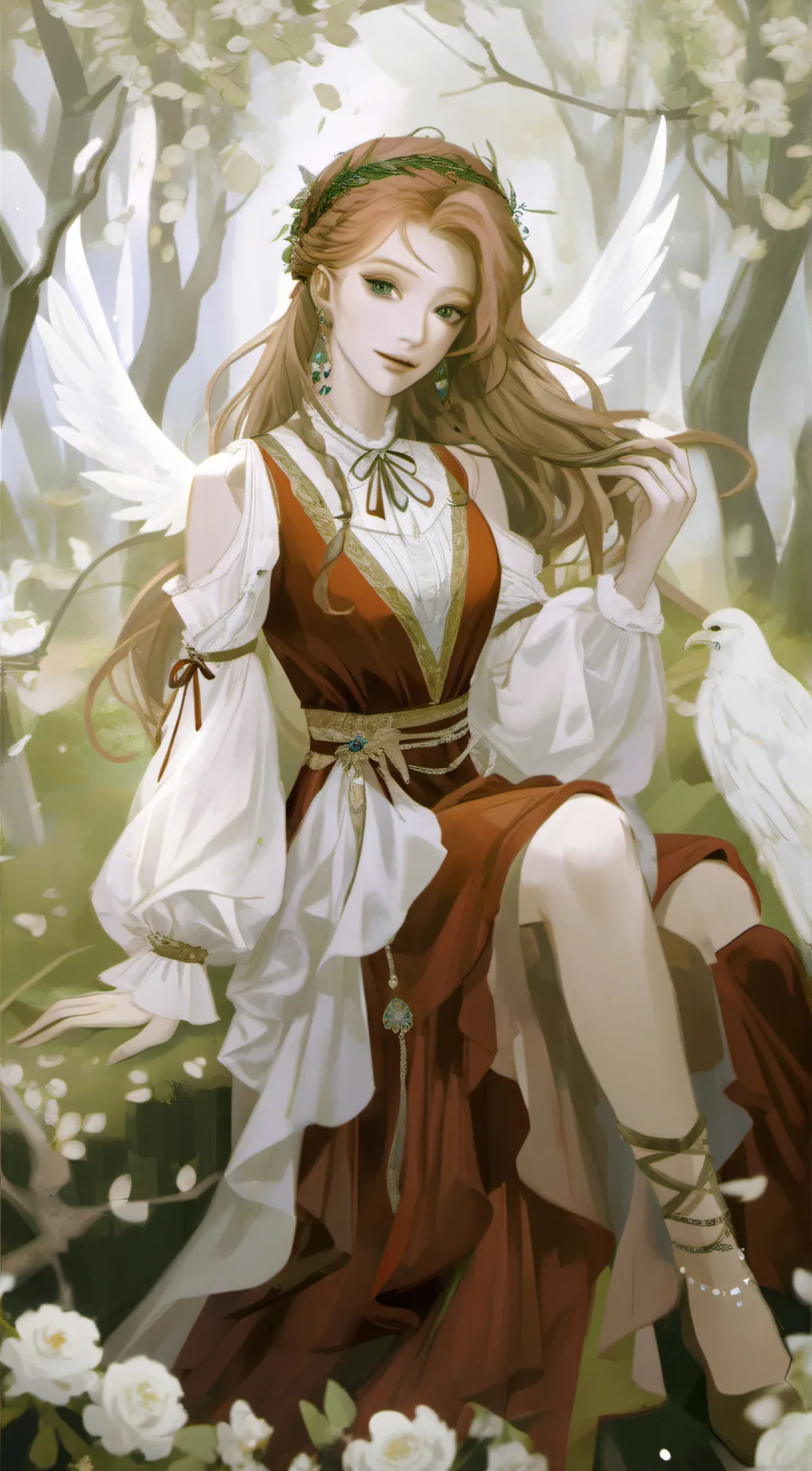 ai character: Amber  background