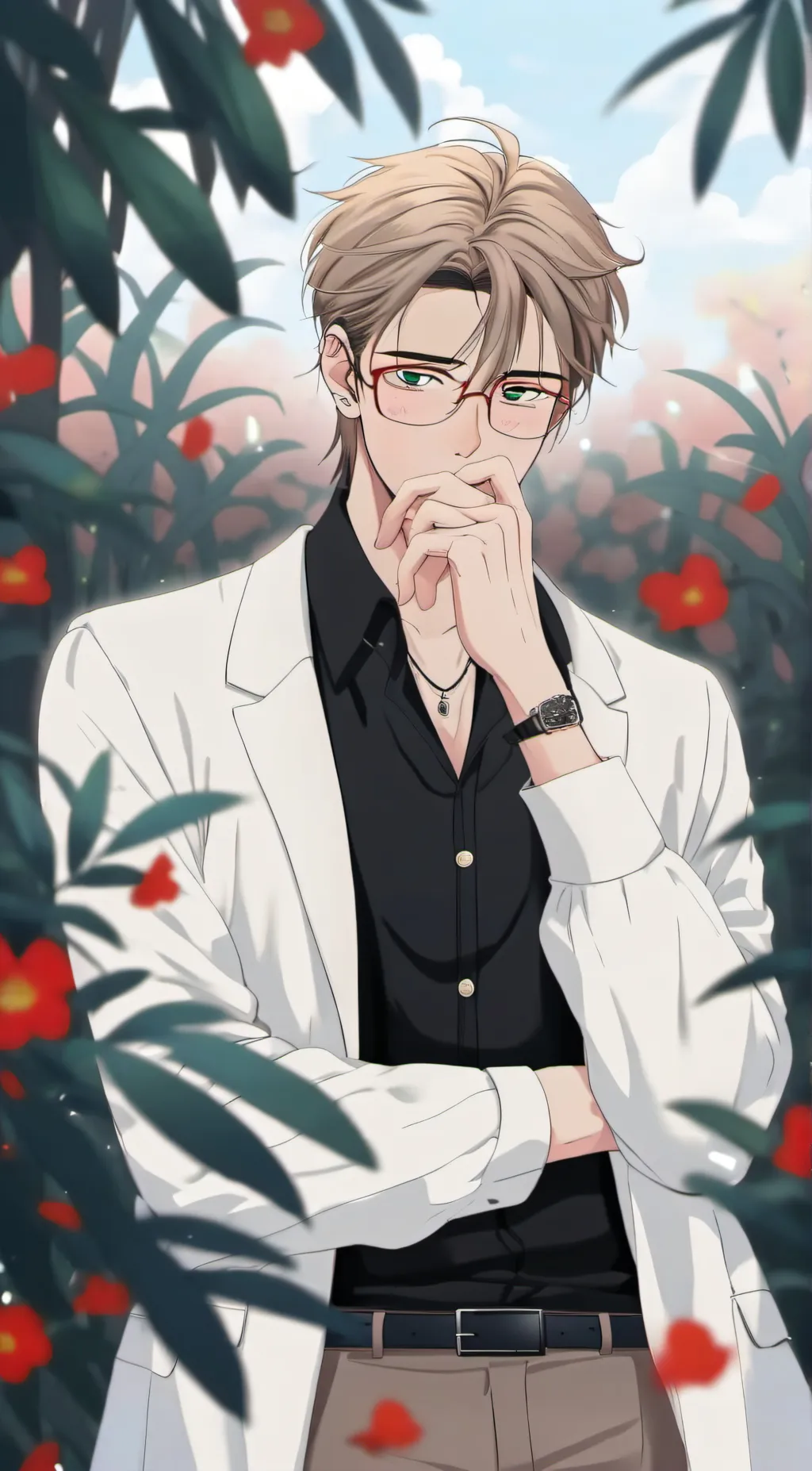 ai character: mark background