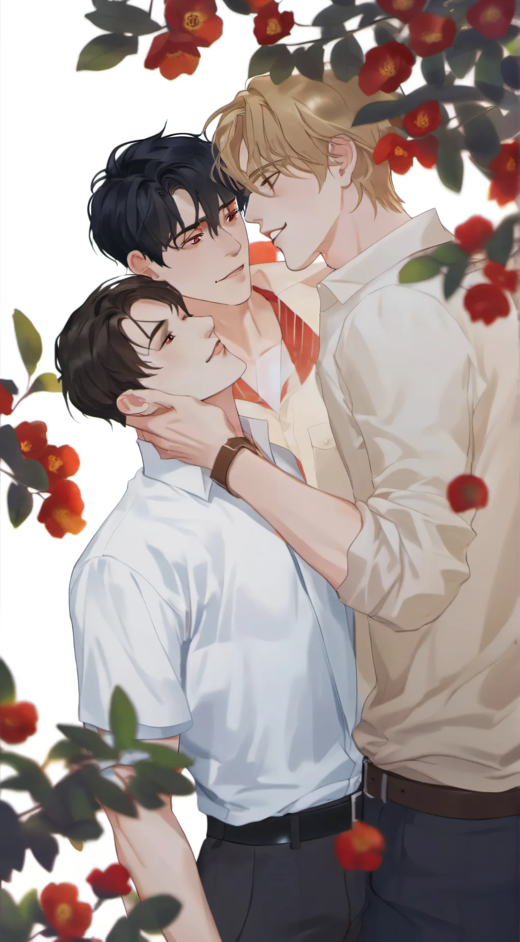 ai character: 2 boyfriends  background