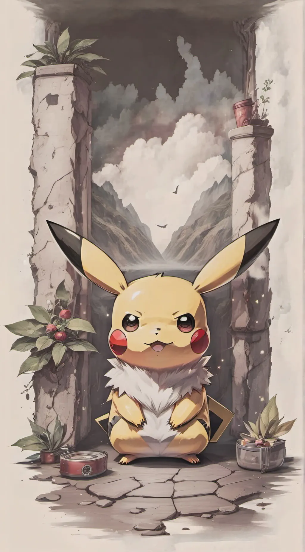 ai character: Pichu background
