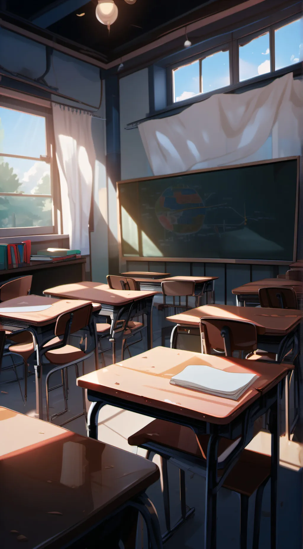 ai character: Classroom2 background