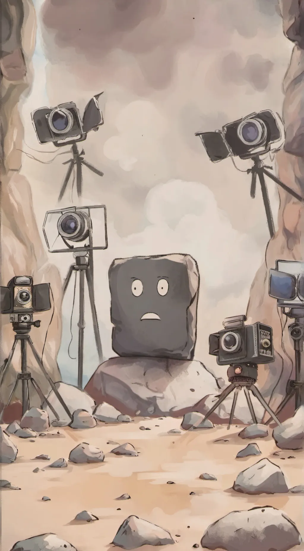 ai character: God of fame background