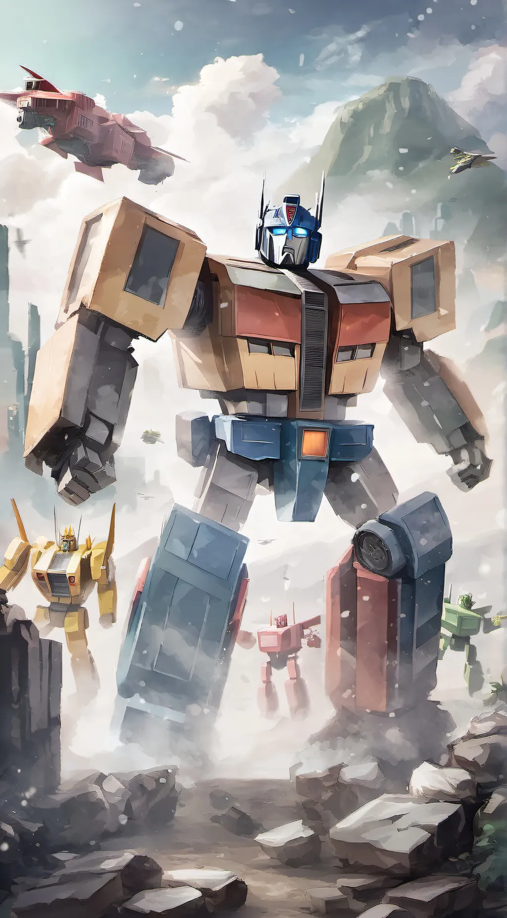 ai character: transformers human background