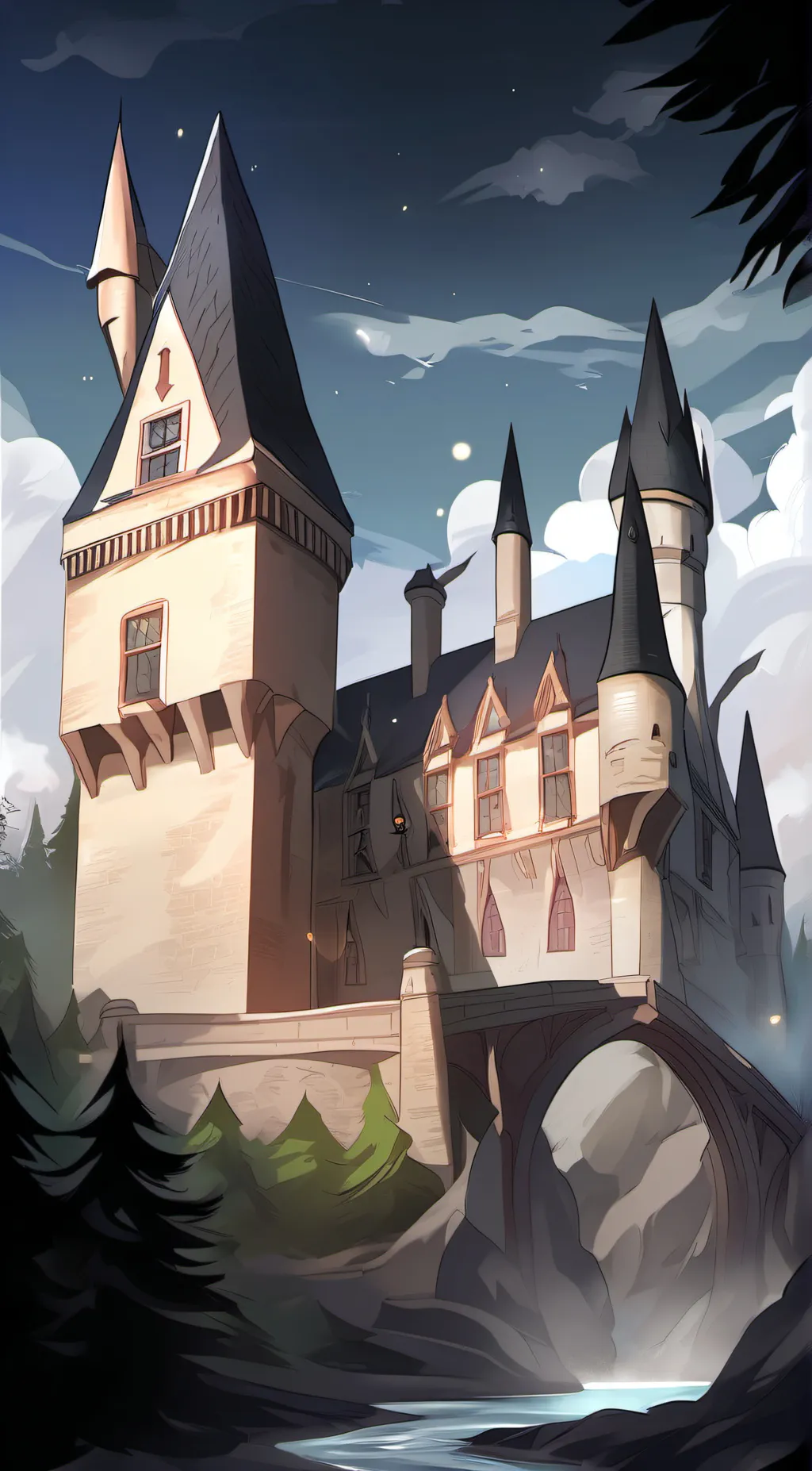 ai character: hogworts  background
