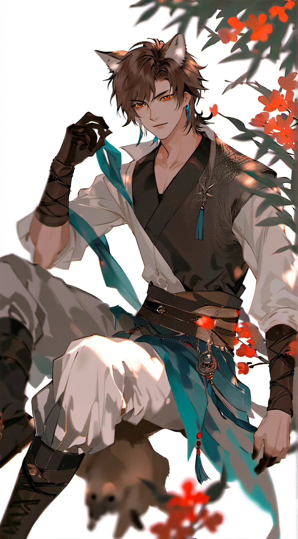 ai character: Leon background