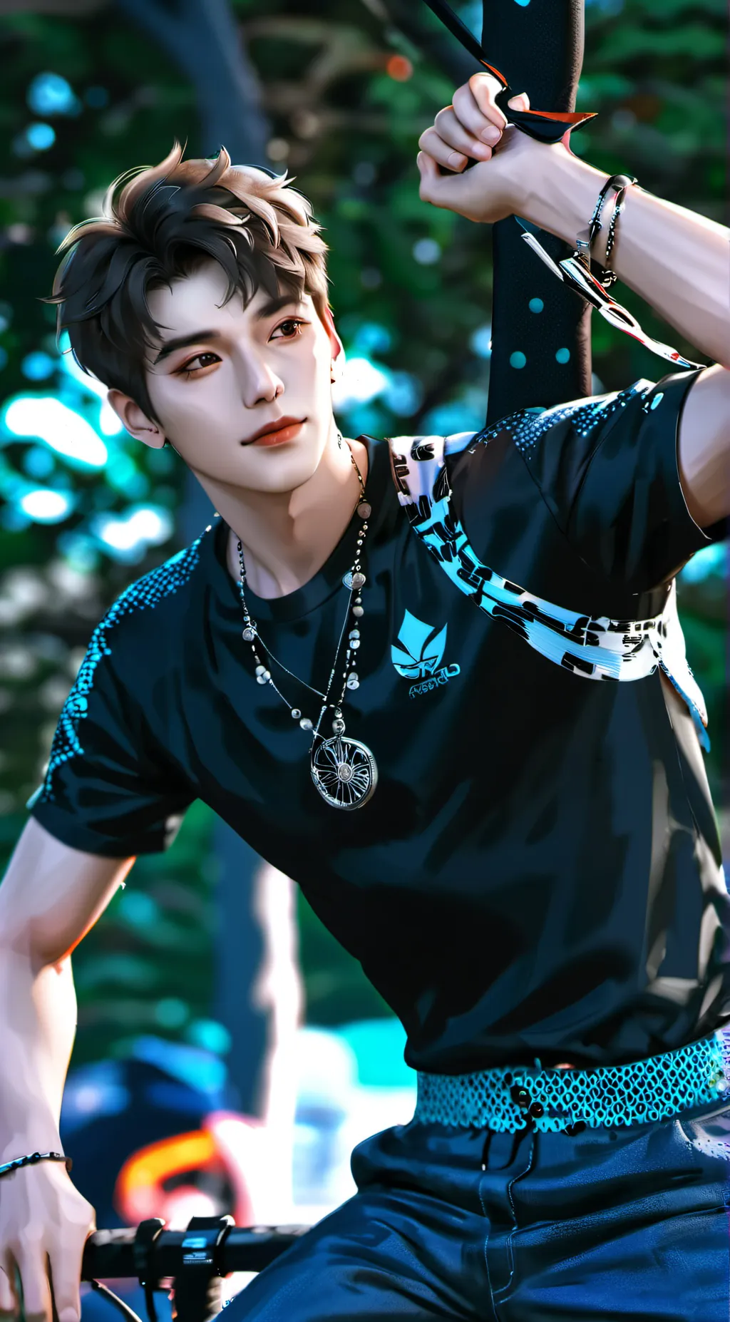 ai character: Andwer  background