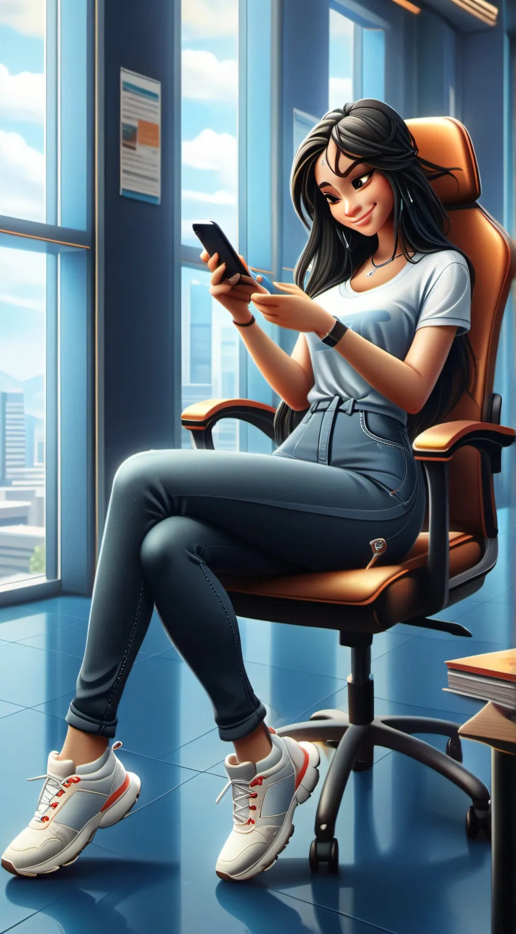 ai character: Abby background