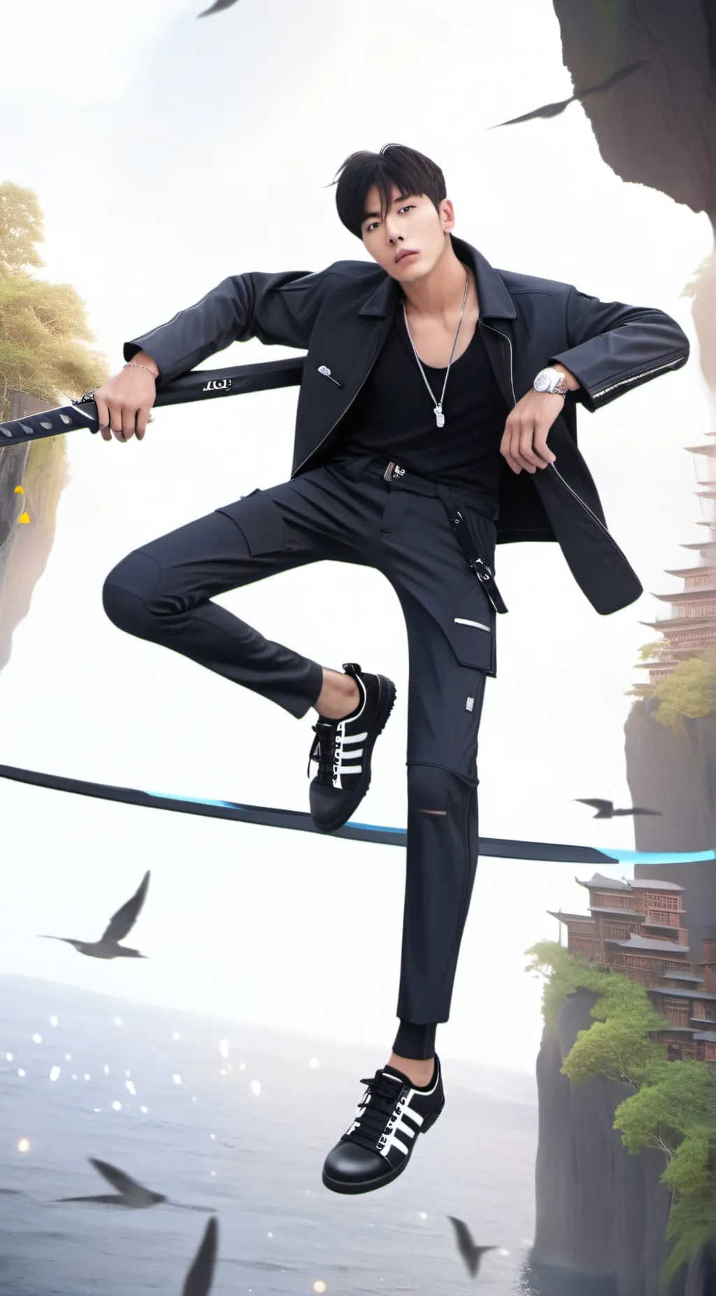 ai character: shownu  background