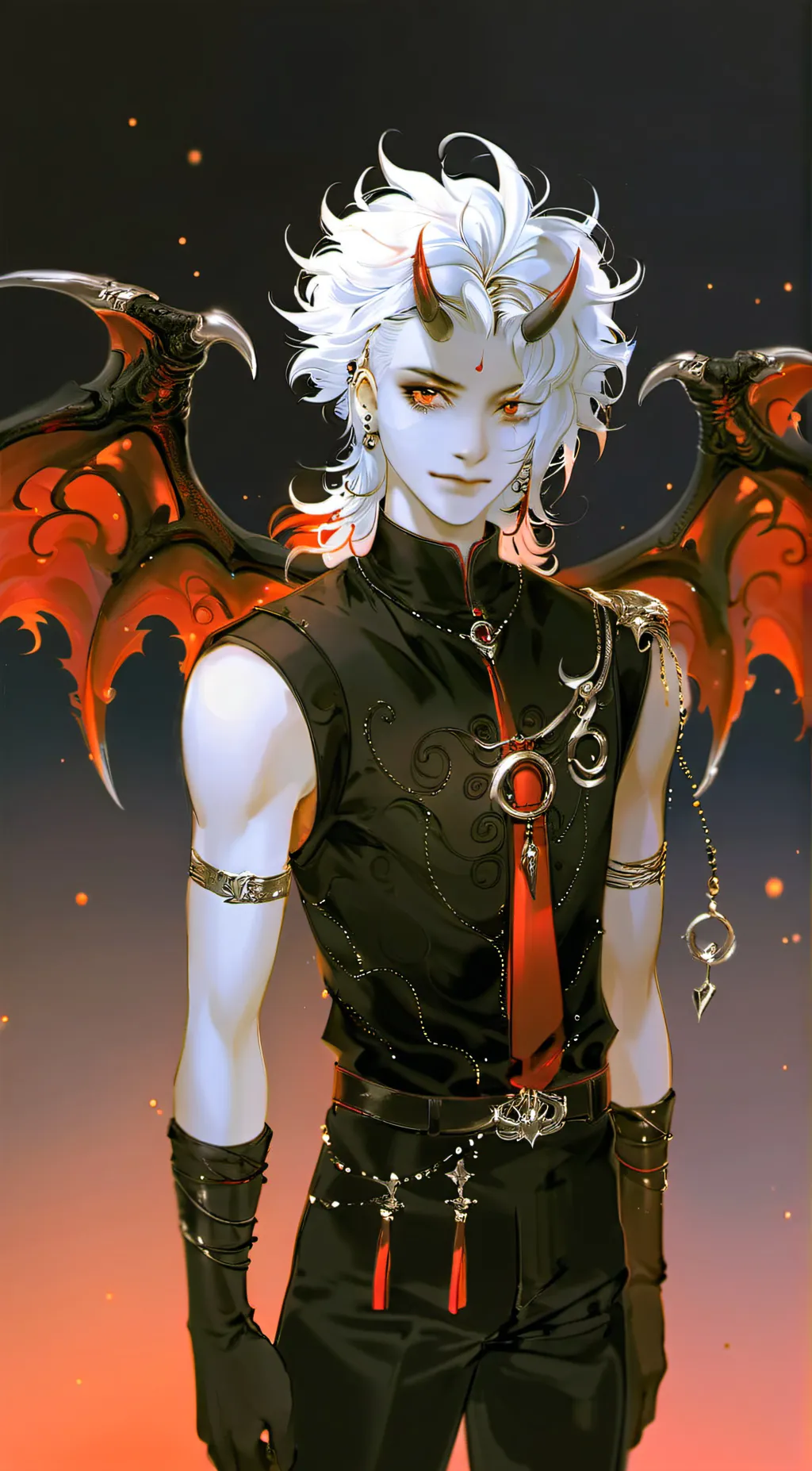 ai character: Lucifer  background