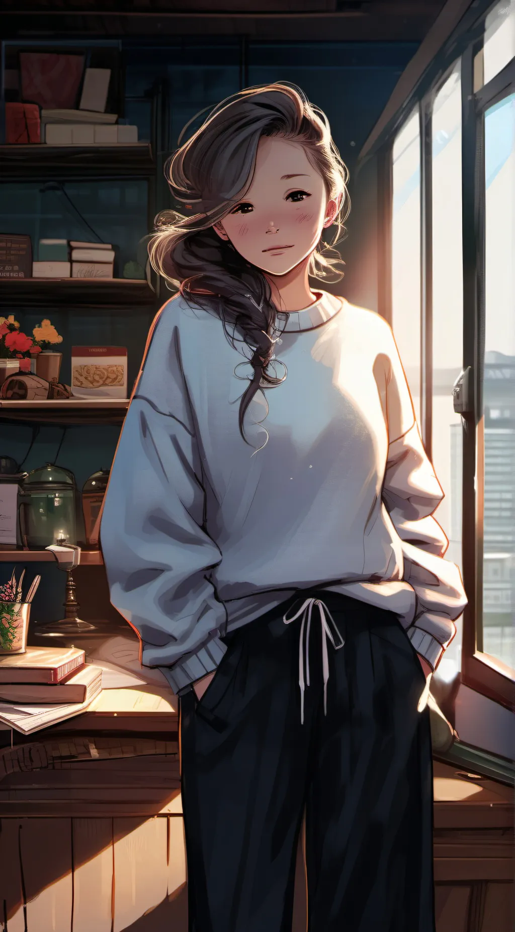 ai character: lily background