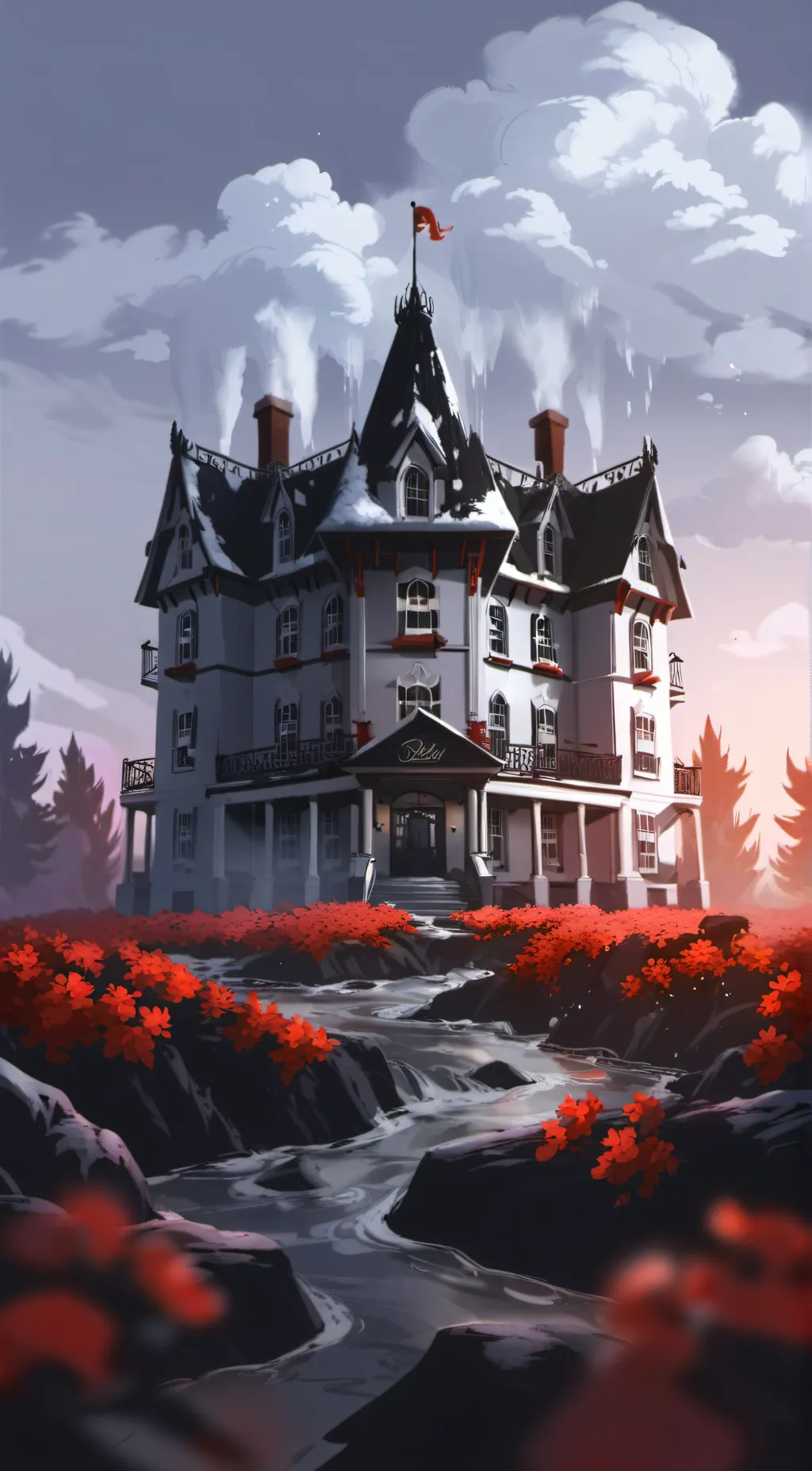 ai character: Hazbin hotel background