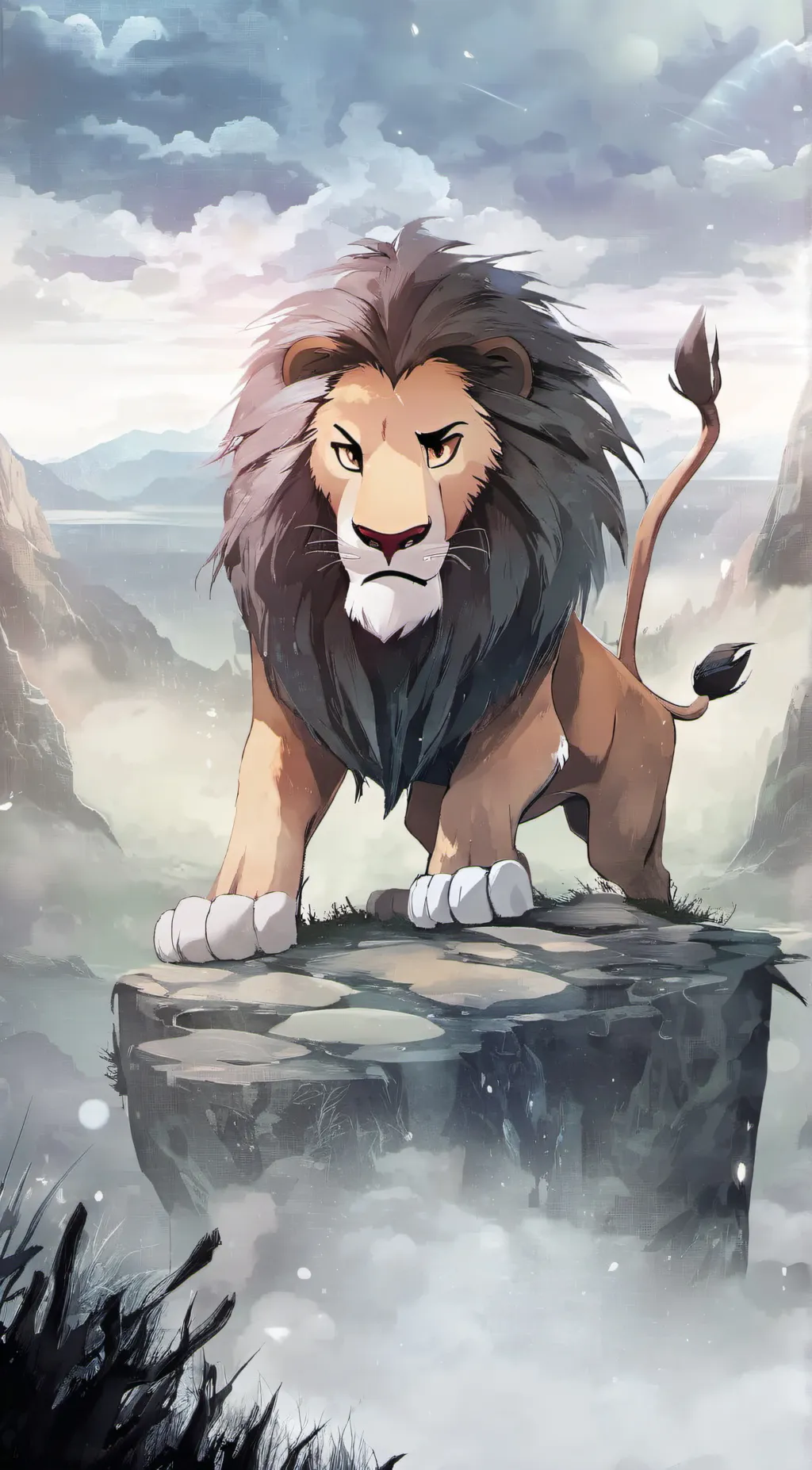 ai character: scar lion king background