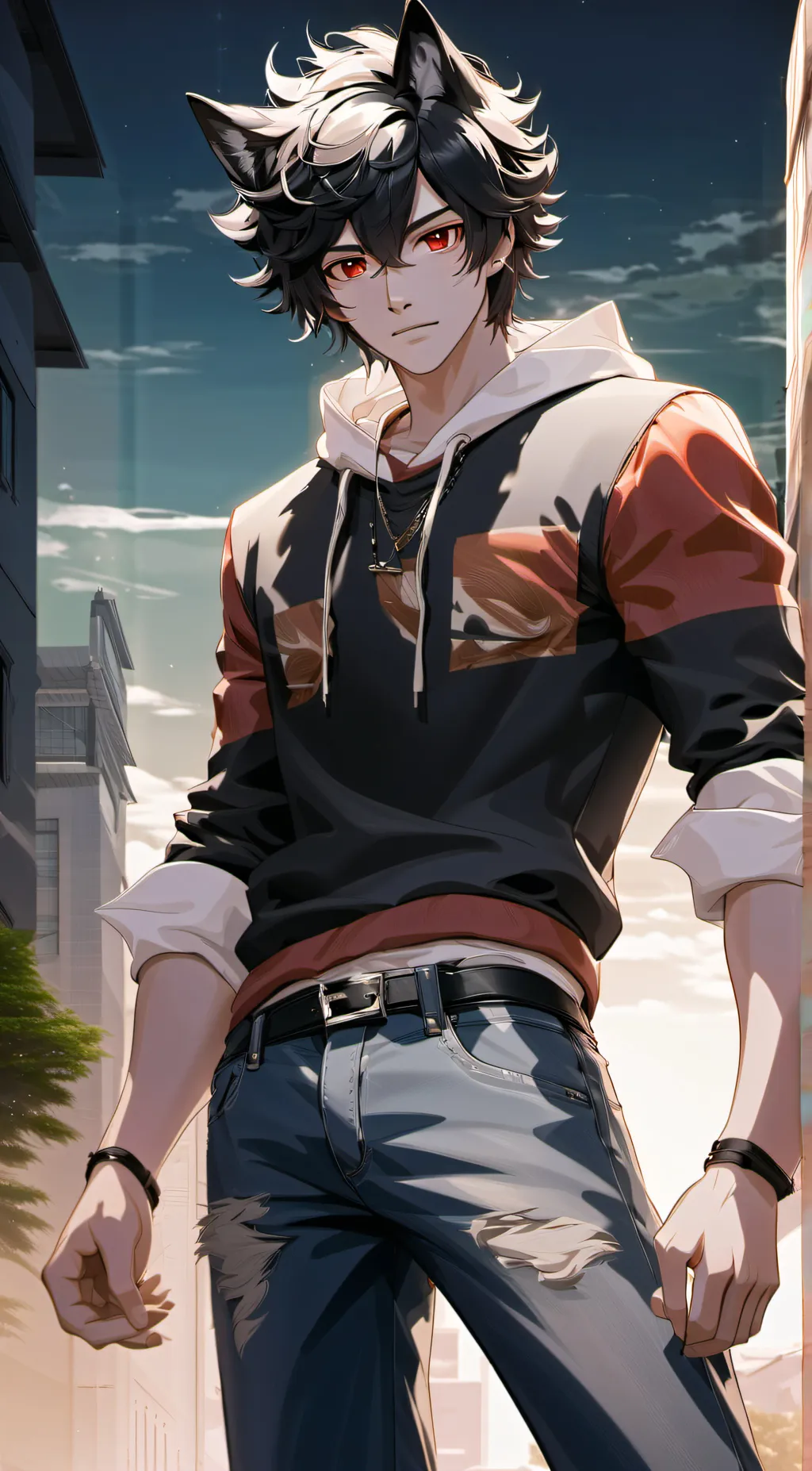 ai character: Adam  background