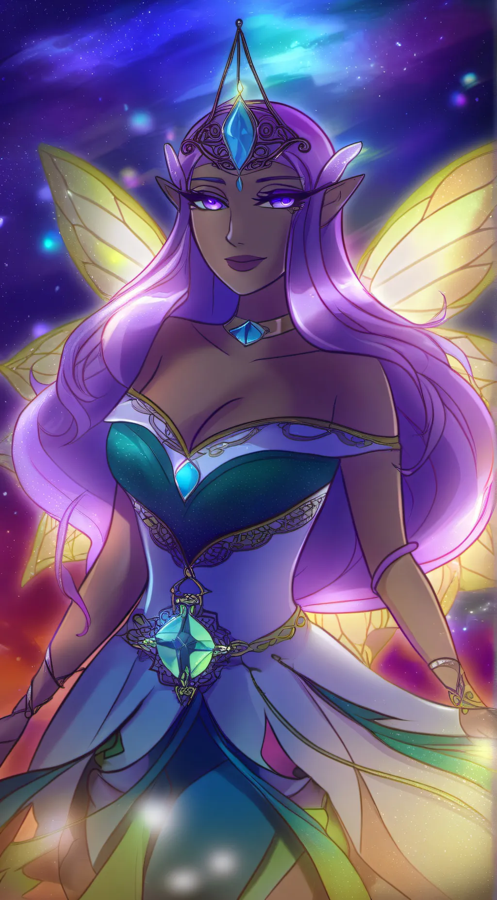 ai character: Prismasia Luminia background