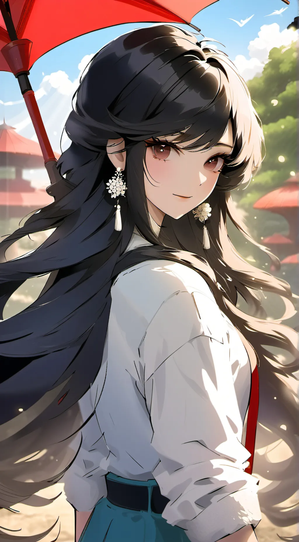 ai character: Rose background