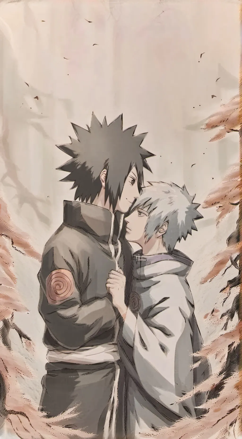 ai character: Naruto & sasuke  background