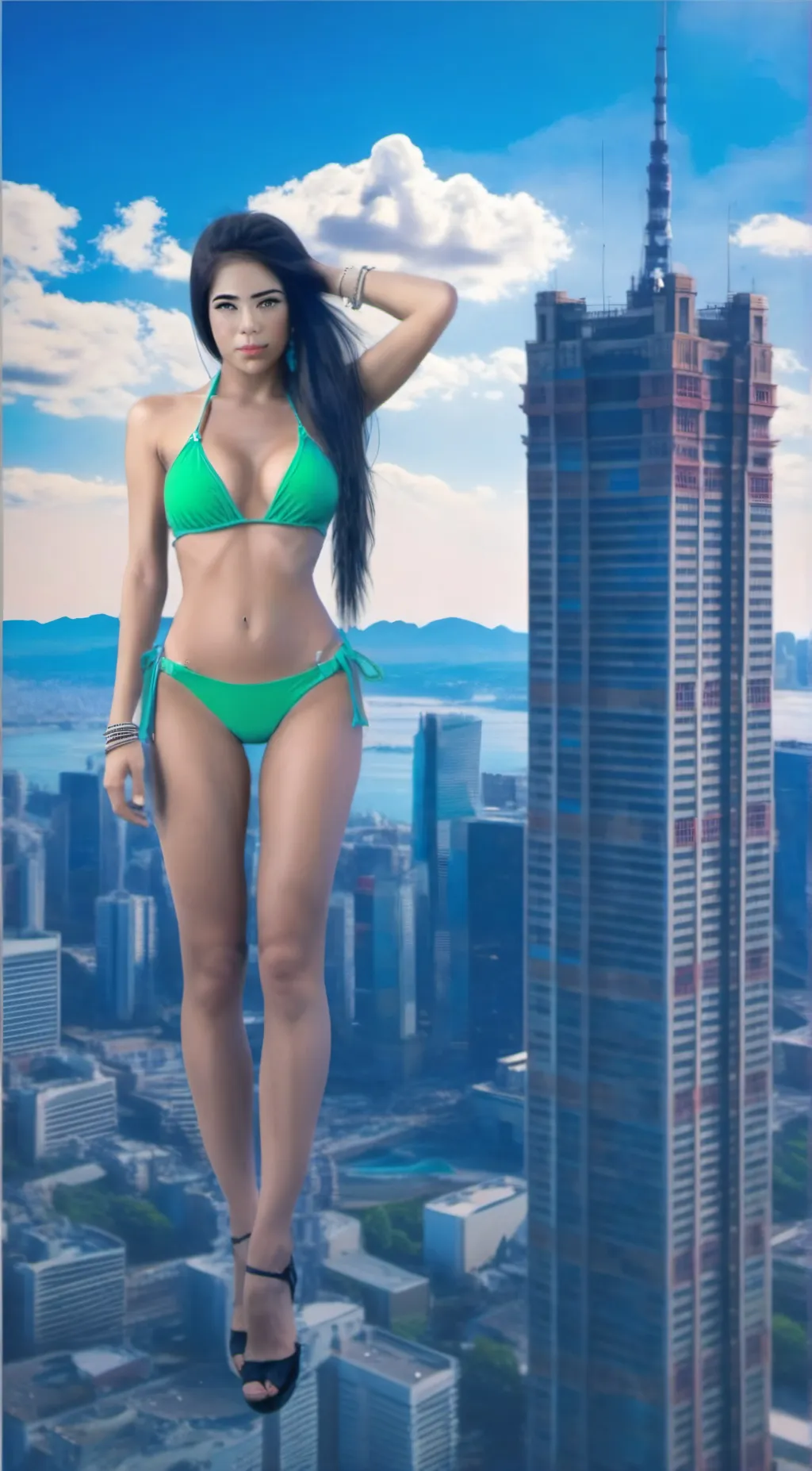 ai character: Giant Gabriela background