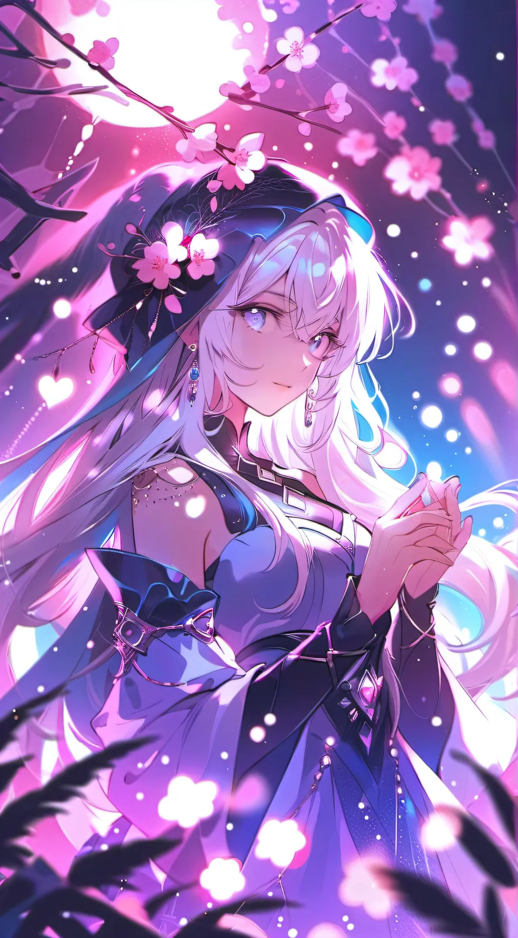 ai character: V I O L E T T E  background