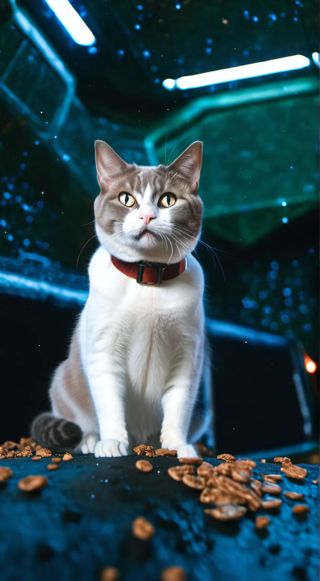 ai character: cats on mars background