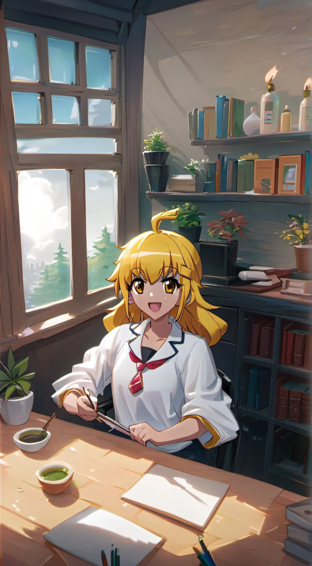 ai character: Lily background