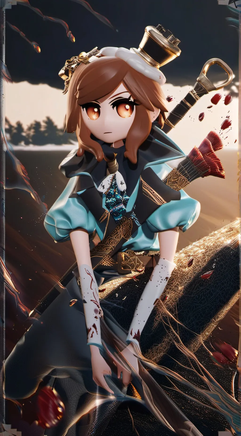 ai character: Puppet emma background