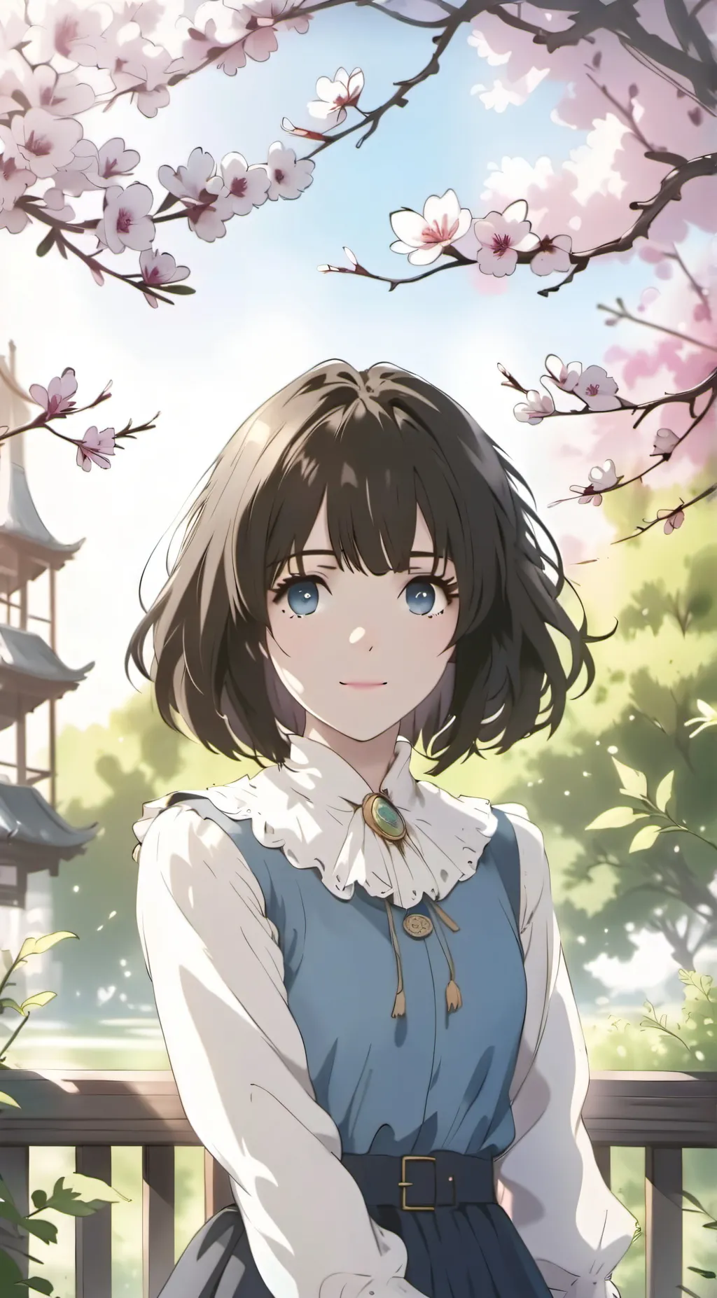 ai character: Riho Okamoto  background