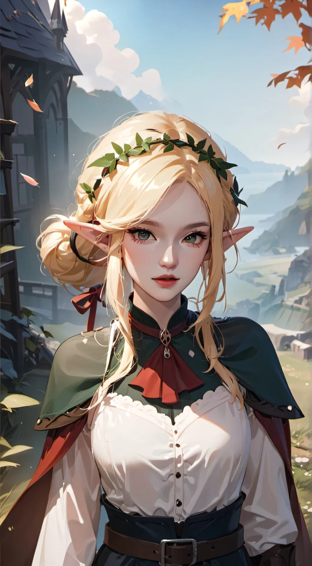 ai character: Bellflower  background