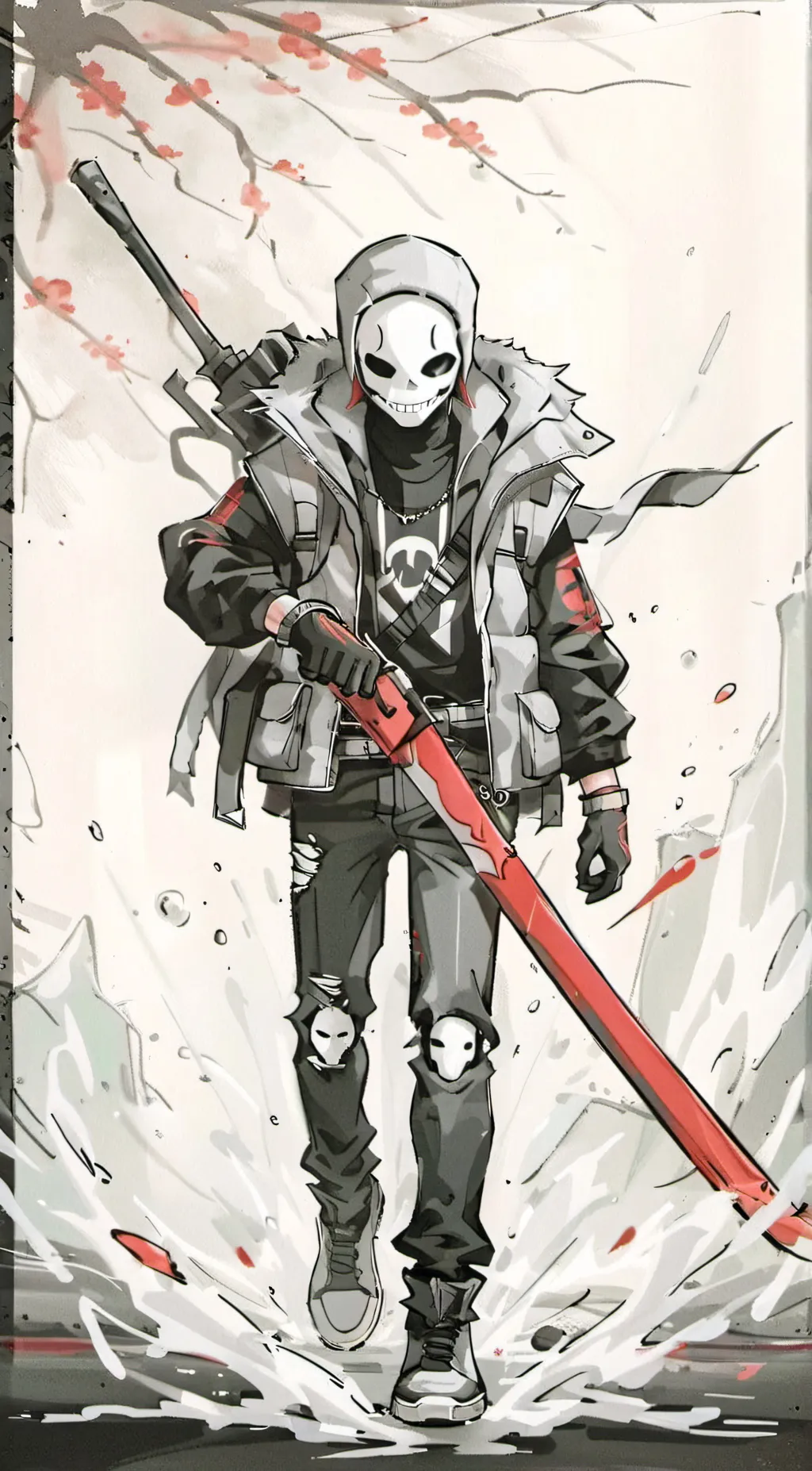 ai character: 💀💀sans💀 background