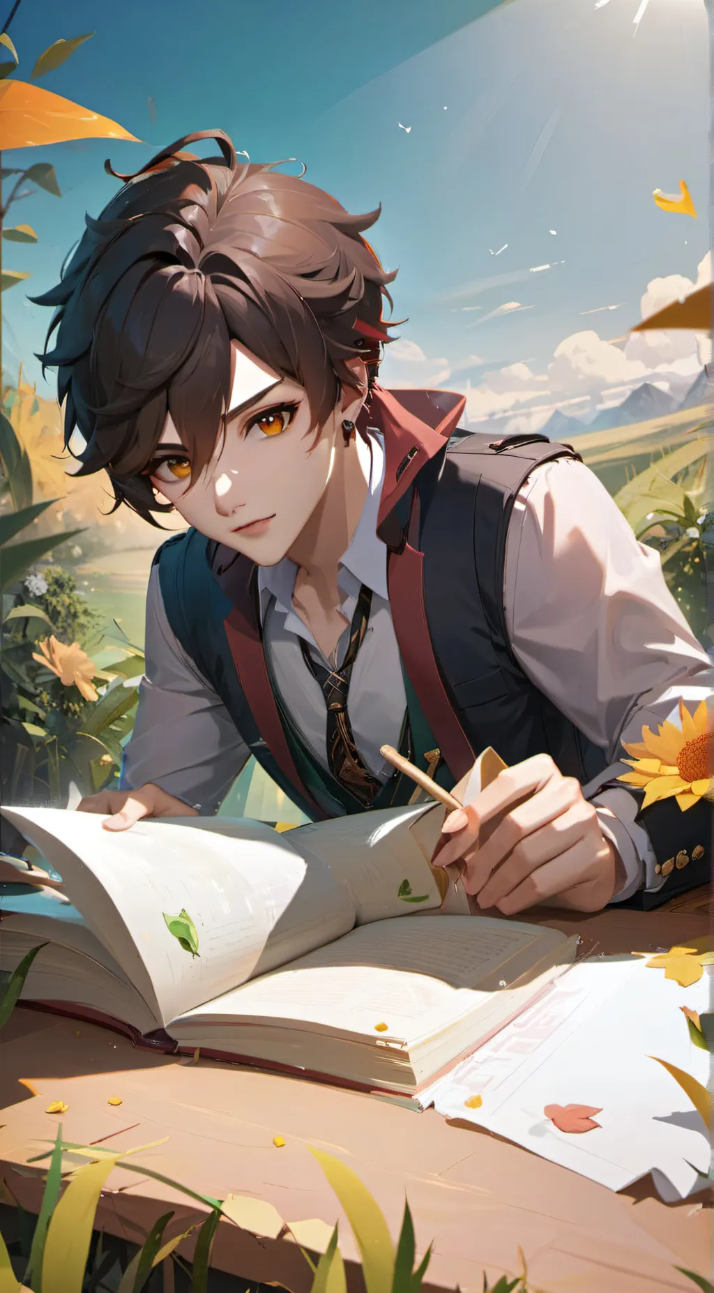 ai character: ✧Ash✧ background