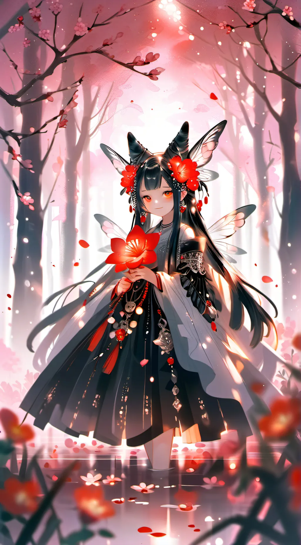 ai character: Petal background