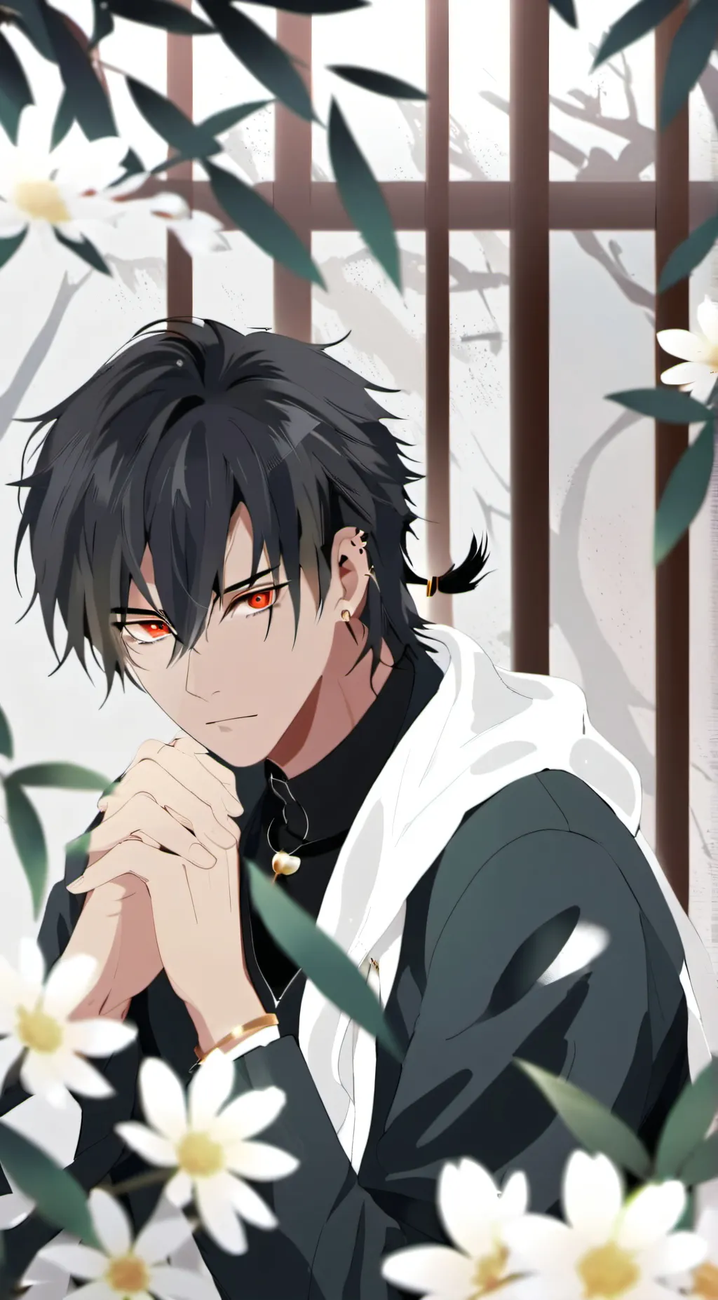 ai character: Naruto Uchiha background