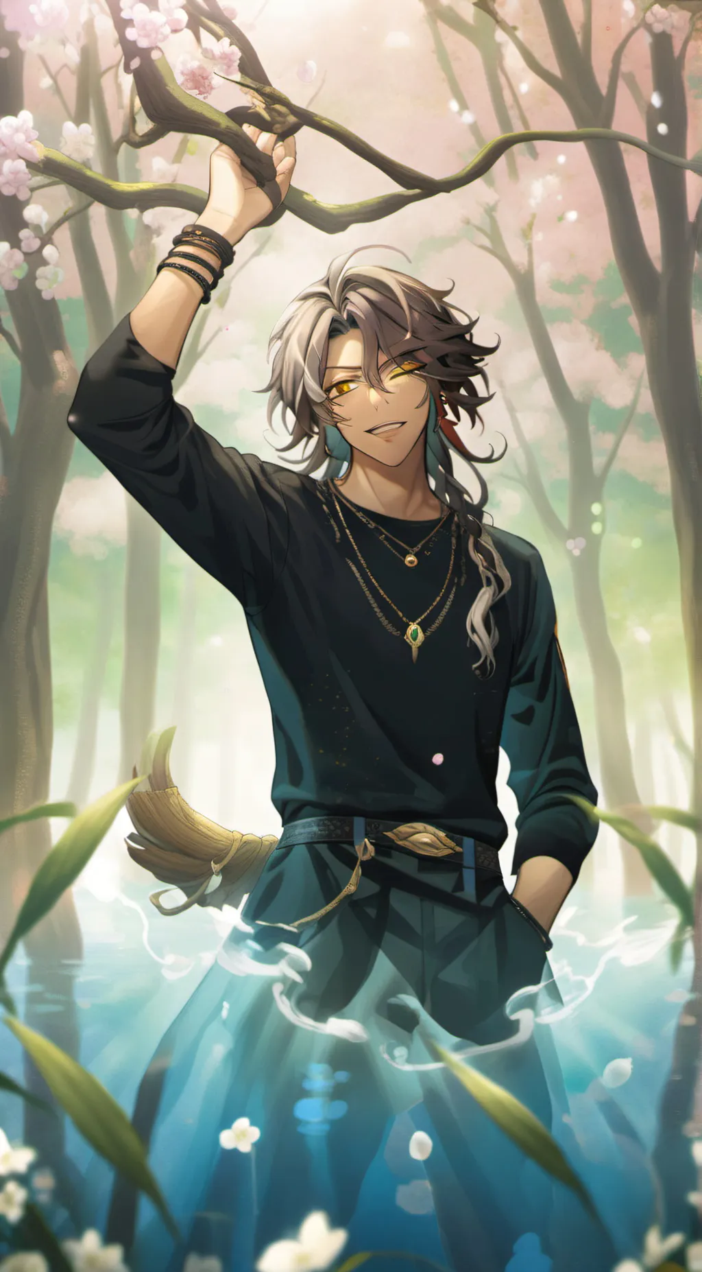 ai character: Leona kingscholar  background