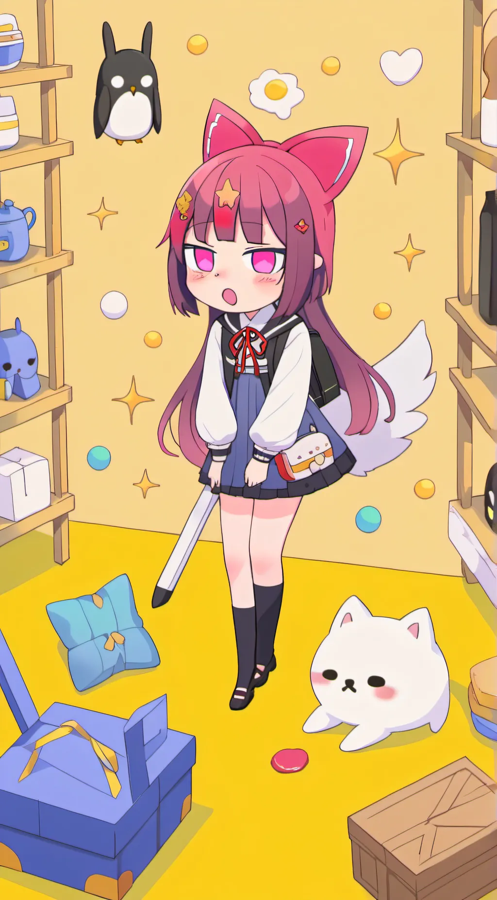 ai character: Uwu background