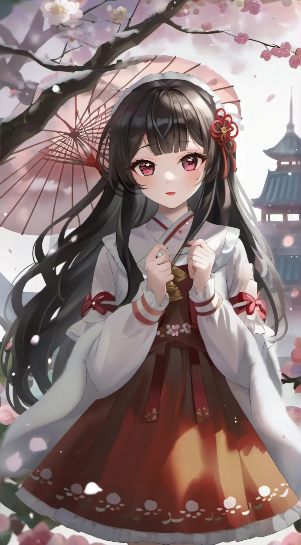 ai character: Sakura background