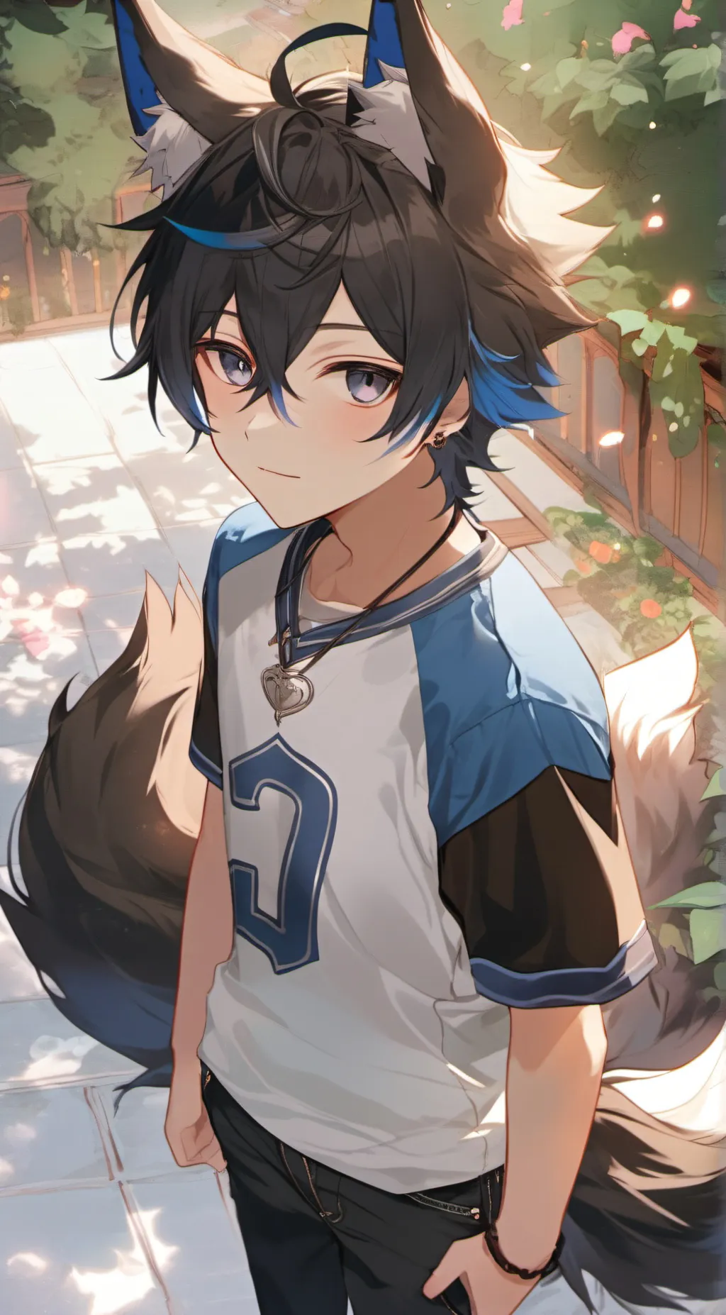 ai character: ein background