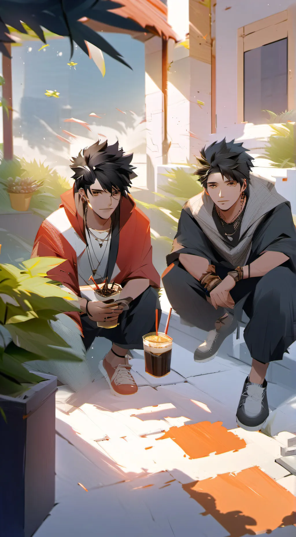 ai character: Jackson and Jack  background