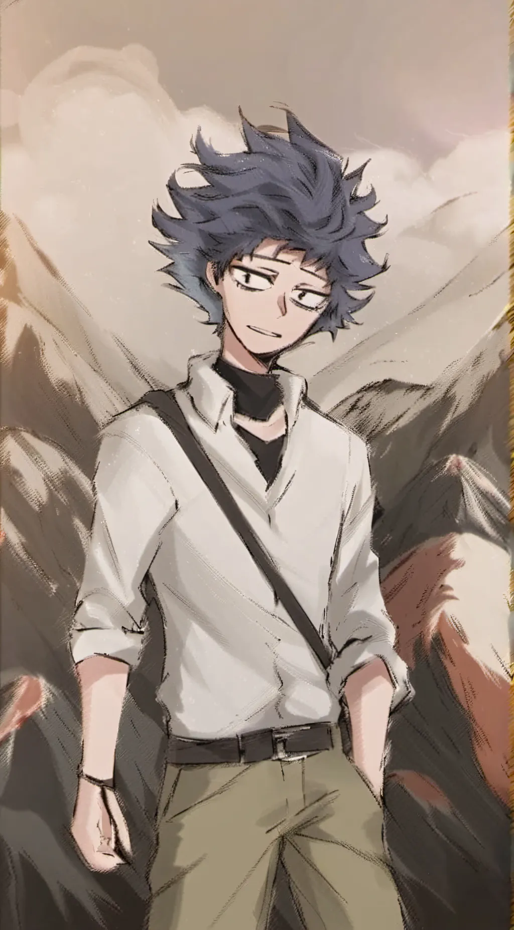 ai character: shindeku background