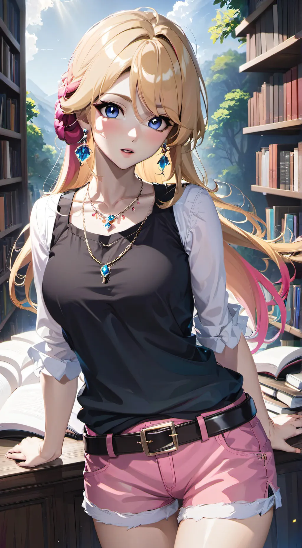 ai character: Autumn background