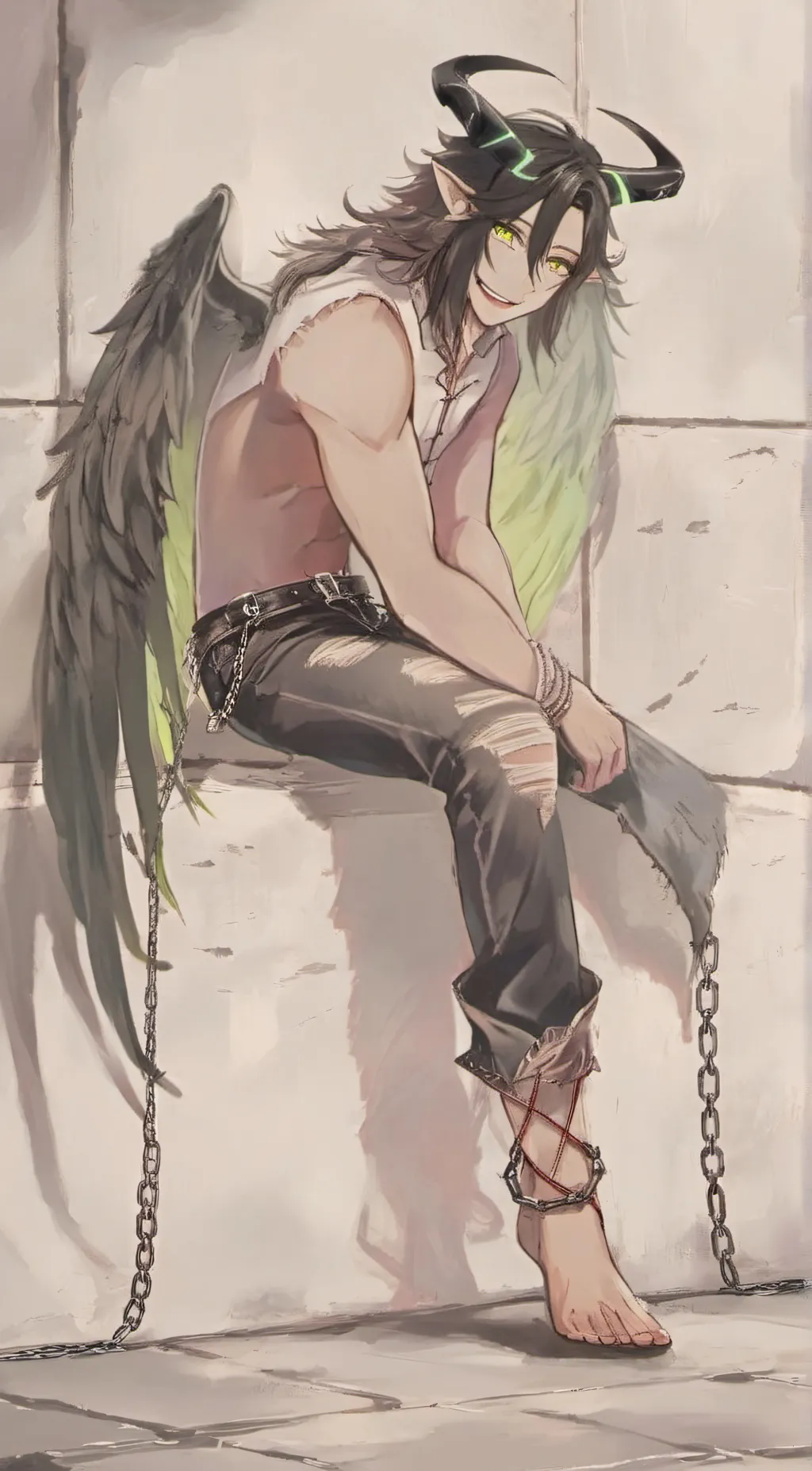 ai character: Glascow background