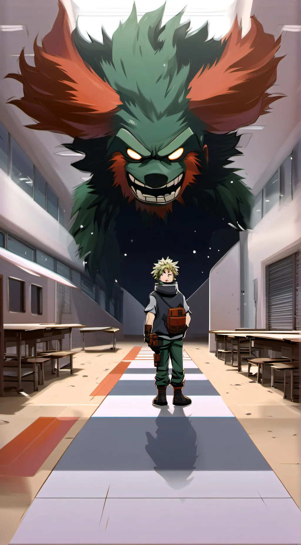 ai character: Middle school Mha background
