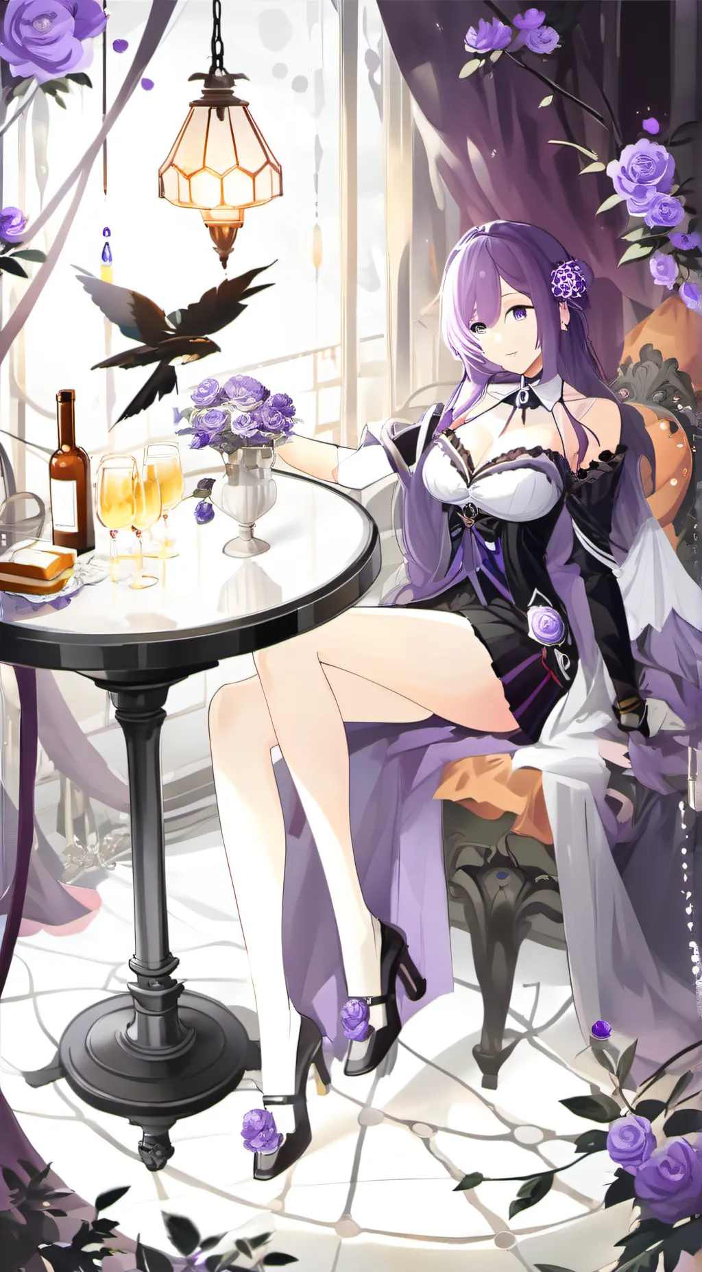 ai character: Amethyst background