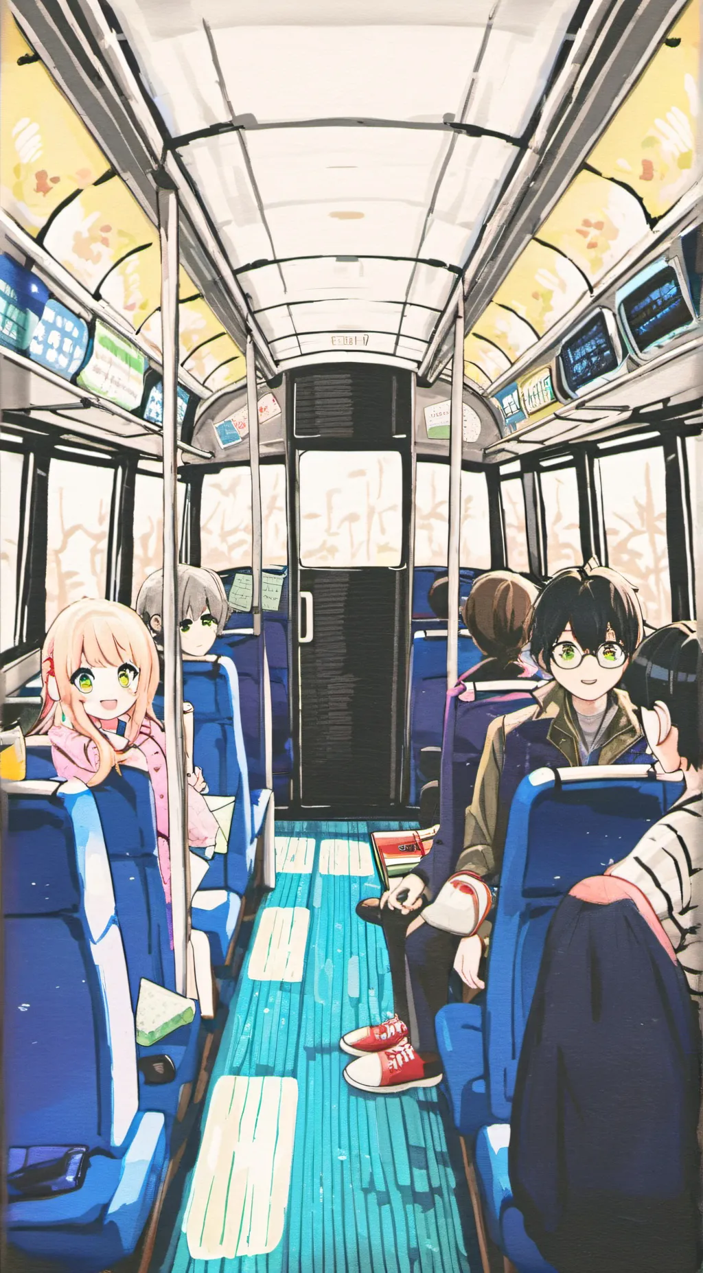 ai character: on the bus (bfdi) background