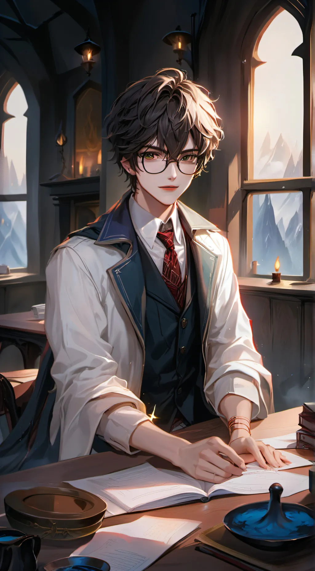 ai character: Harry Pottah background