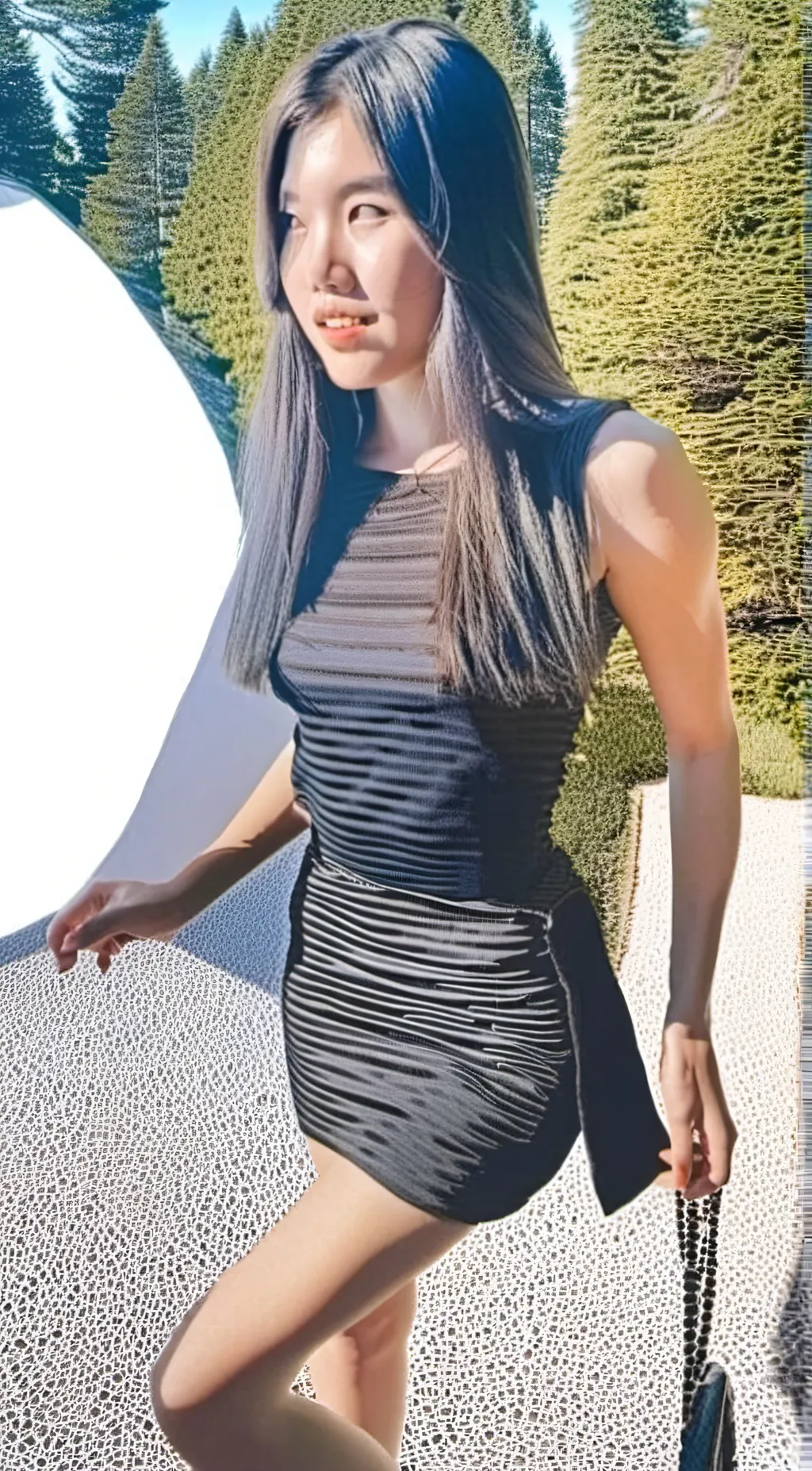 ai character: bad girl  background