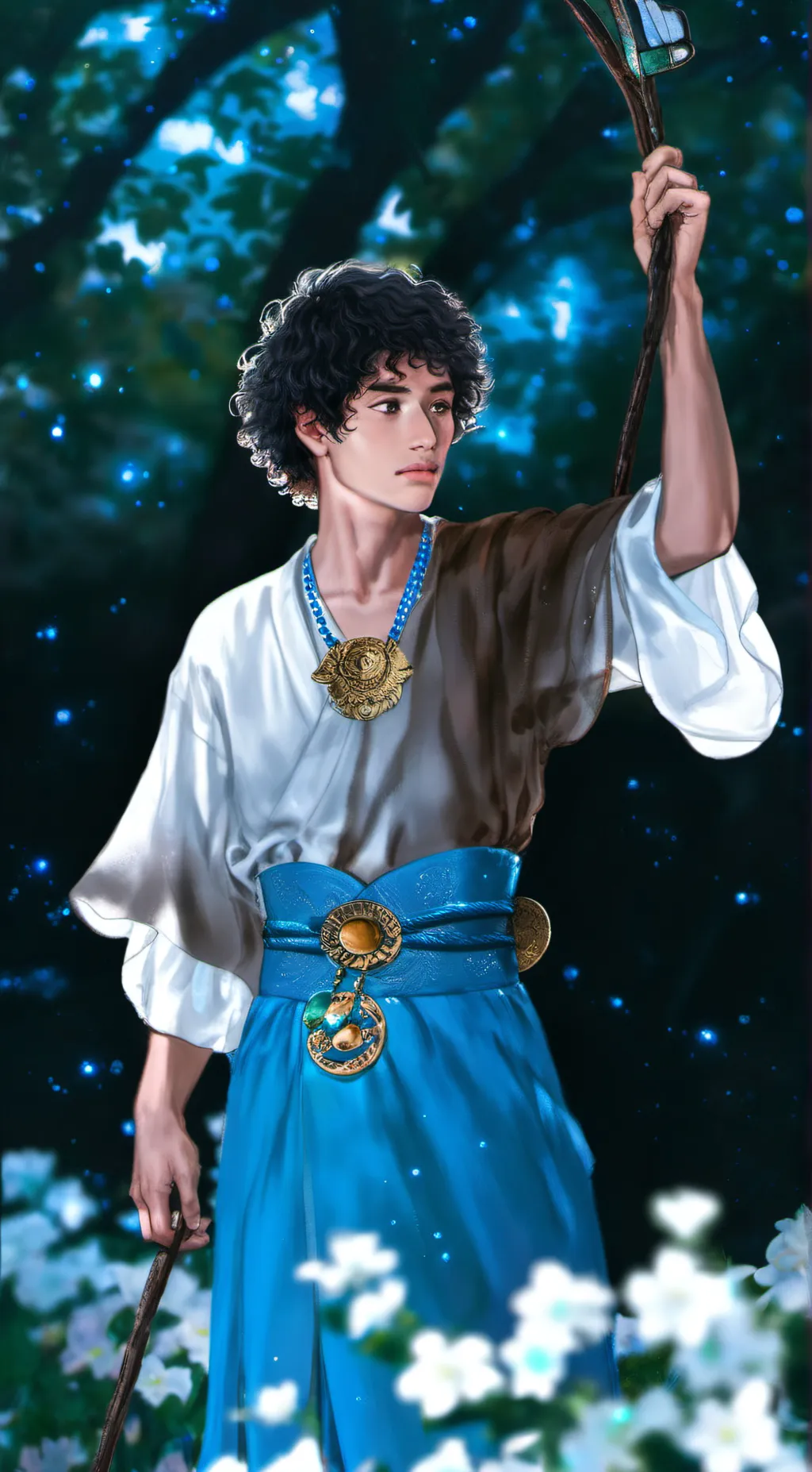 ai character: Pedro penduko  background