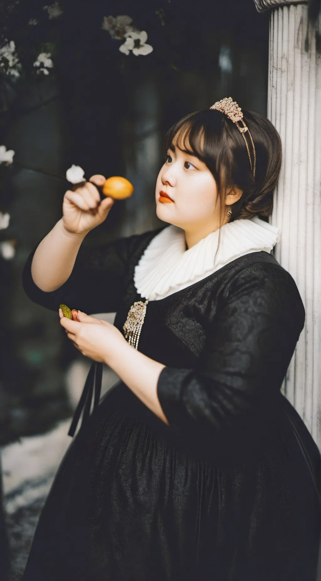 ai character: fat girl (eater) background