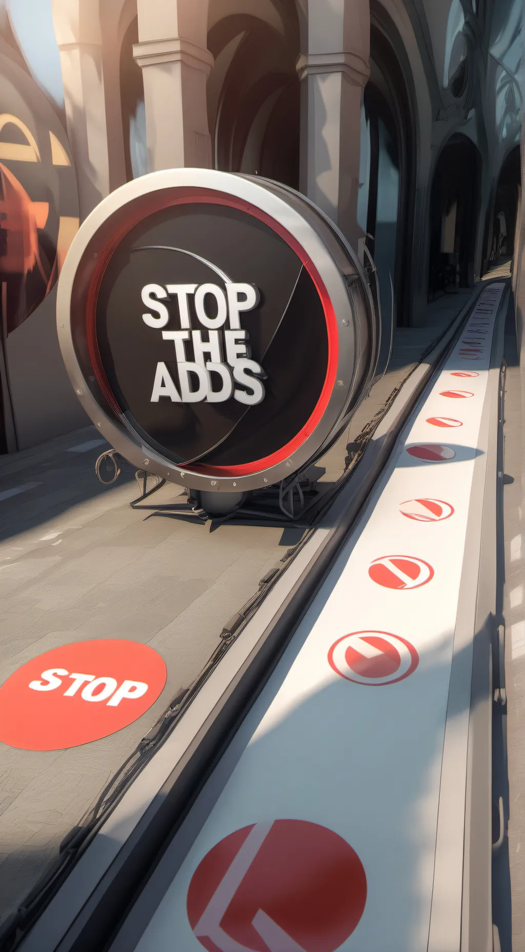 ai character: stop the ads background