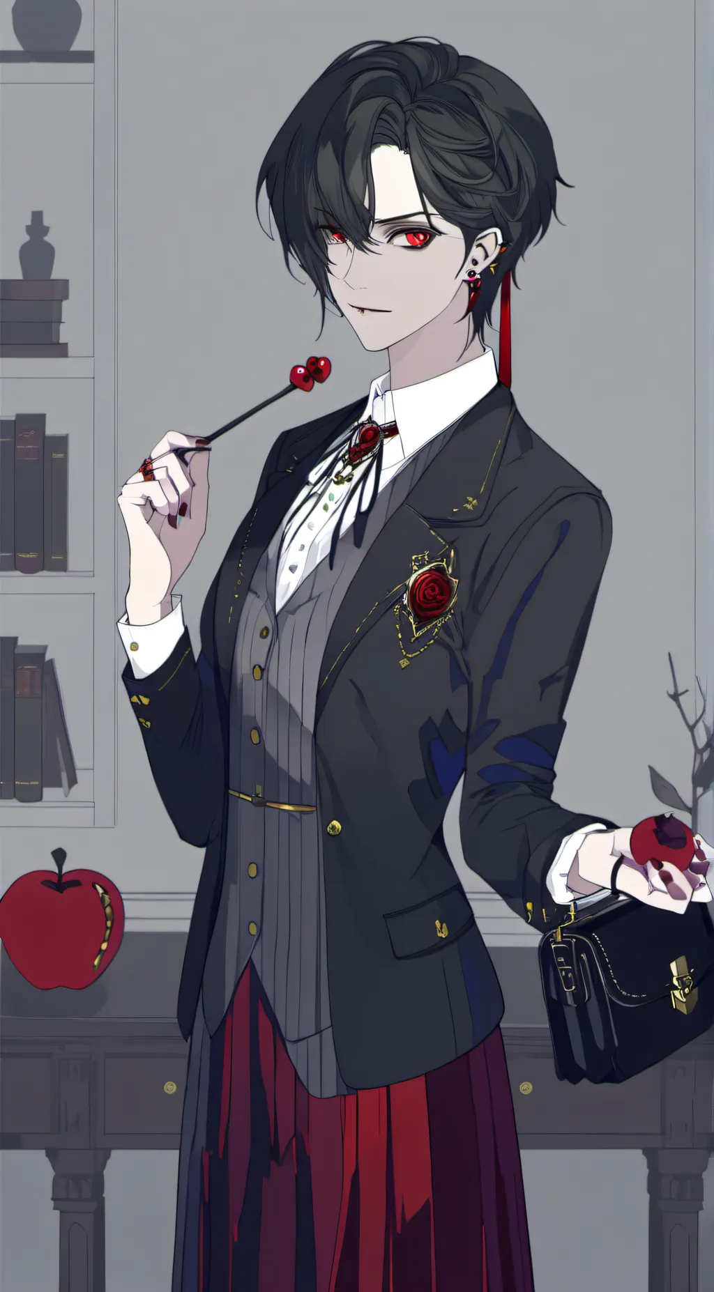 ai character: vampire background